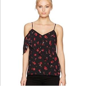 NWT Bardot Poppy Ruffle Floral Top